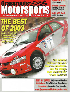 GRASSROOTS MOTORSPORTS 2003 DEC - BEST OF 2003,FESTIVA,PORSCHE 914,NISSAN 240SX